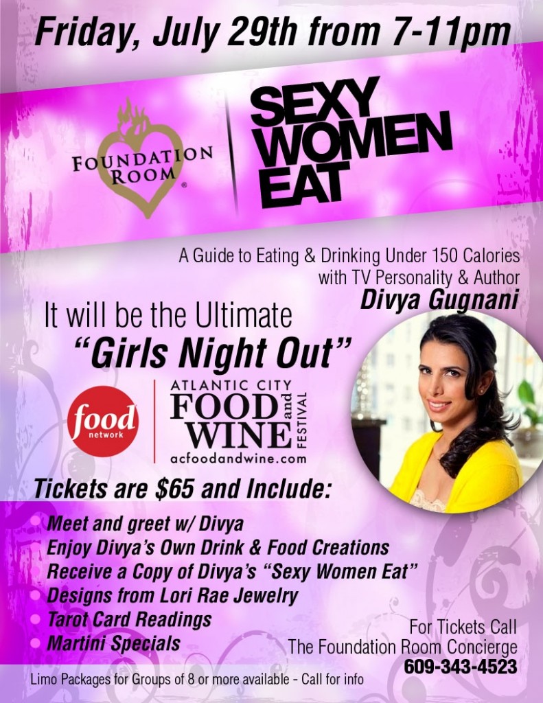 Foundation Room to Host “Sexy Women Eat” During Food AC Food and Wine Festival